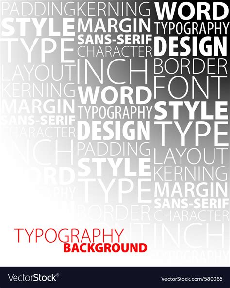 Typography background Royalty Free Vector Image