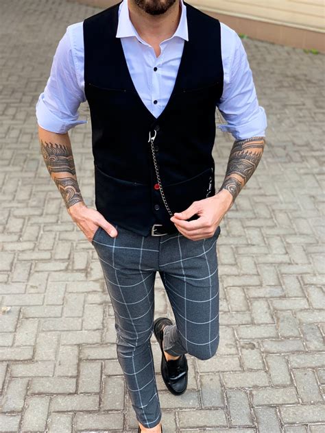 Черный мужской жилет. Арт.:3-1130-3 – купить в магазине мужской одежды ...