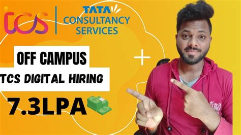 TCS Digital Hiring 7 3LPA Freshers Eligible TCS Off Campus