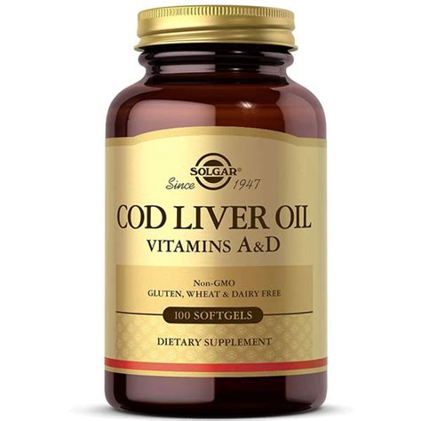 Solgar Cod Liver Oil 100 Yumuşak Kapsül | Nar Ecza