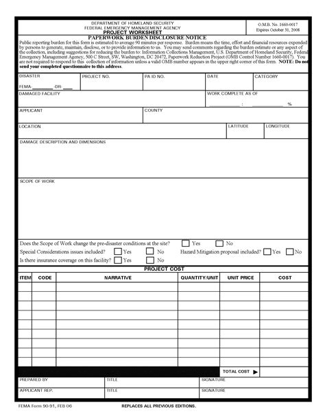 Fema Form Fill Out Printable Pdf Forms Online