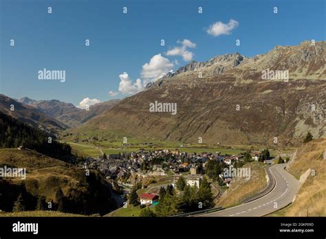 Furka Pass Switzerland Stock Photo Alamy