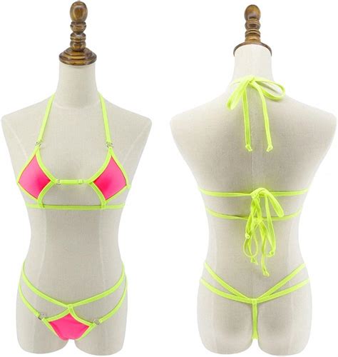 Buy Tinpia Womens Extreme Micro Bikini Set Beach Swimwear Sex Teeny