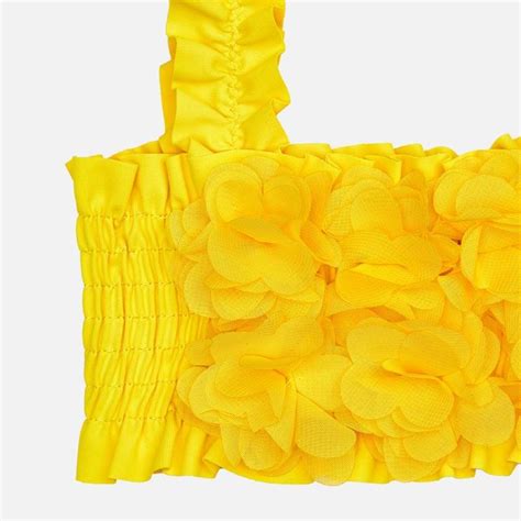 Mayoral Yazlık Kız Çiçekli Bikini Sarı Bebekhouse da