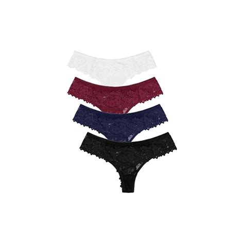 Ocexteur Donna Tanga Pizzo Bianco Perizoma Brasiliana Tanga Bikini String Invisibile Intimo