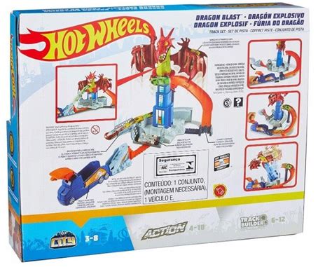 Hot Wheels Tor Tory Smocze Wyzwanie Wyrzutnia Ulubiony Bohater Hot Wheels Zabawki Tory