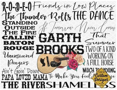 Garth Brooks Svg Free Download Get Your Favorite Garth Brooks Song In