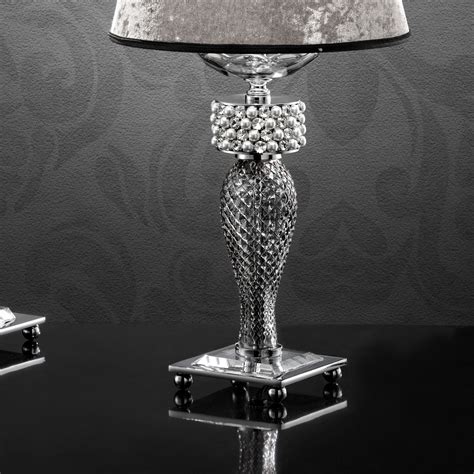 Glamorous Swarovski® Crystal And Pearl Table Lamp