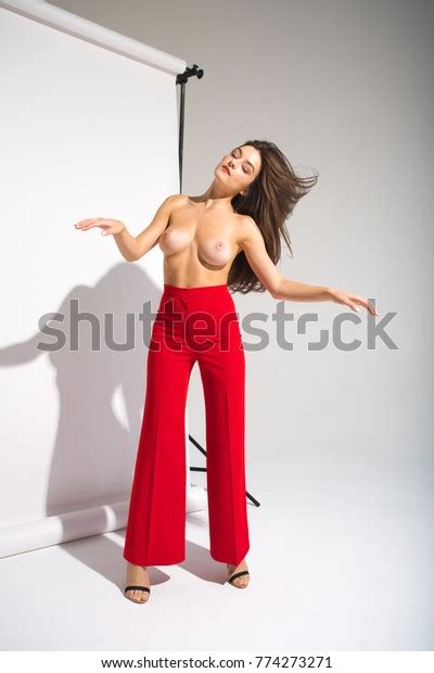 Beautiful Naked Woman Perfect Body Red Stock Photo 774273271 Shutterstock