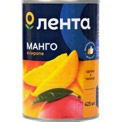 Манго ЛЕНТА кусочки в сиропе