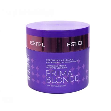 ESTEL PRIMA BLONDE Серебристая маска для холодных оттенков блонд 300 мл ...
