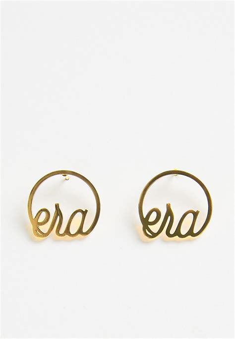 Era Logo Studs Gold Era By Dj Zinhle Jewellery