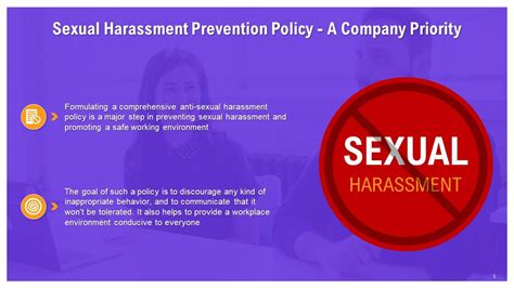 Anti Sexual Harassment Policy Importance Training Ppt Ppt Template