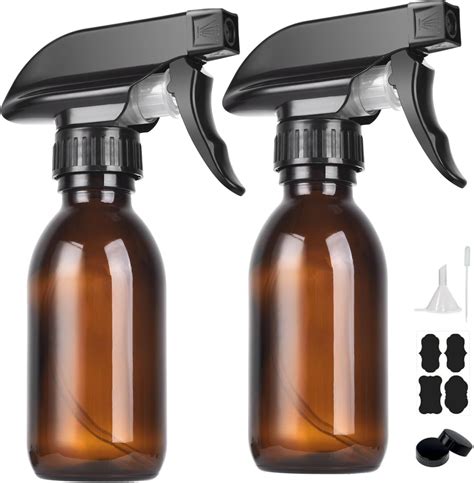 Amazon LANBEAUTIFY 8 Oz Amber Glass Spray Bottles 2 Pack Empty