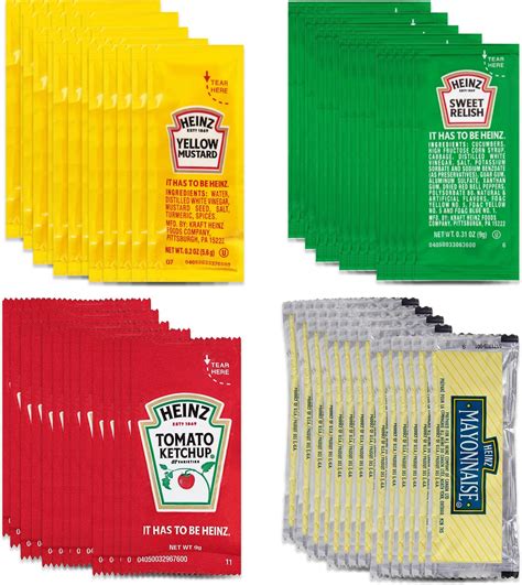 Amazon Heinz Single Serve Ketchup Dip Squeeze Packet Gr