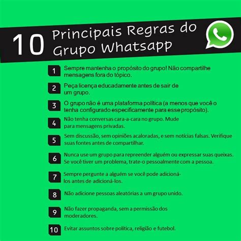 Regras De Grupo De Whatsapp Smart Planilhas Verloop Io