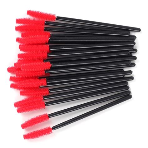 Amazon 200Pcs Disposable Silicone Eyelash Mascara Brushes Make Up