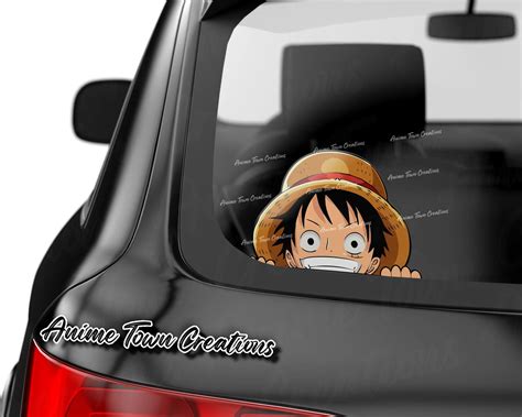 One Piece Luffy Peeker Sticker Sticker – Anime Town Creations