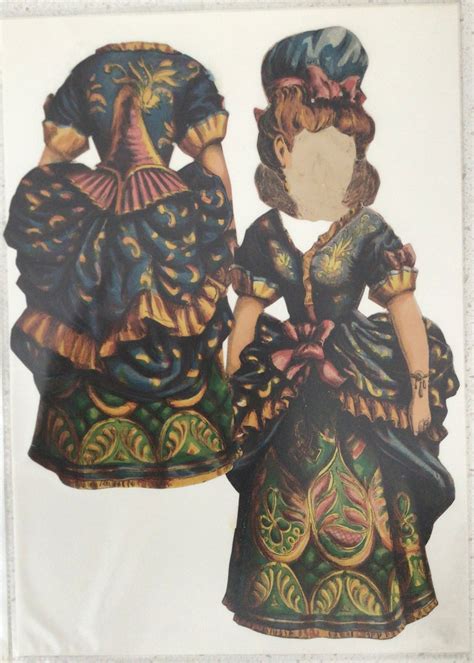 Antique Blonde Dolly Varden Paper Doll Etsy
