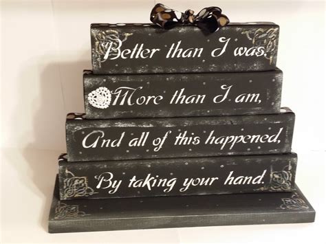 Valentines Day gift Anniversary Love quote poem table top | Etsy