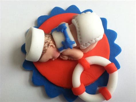 Fondant Sailor Baby Boy Edible Baby Nautical By Babyforever