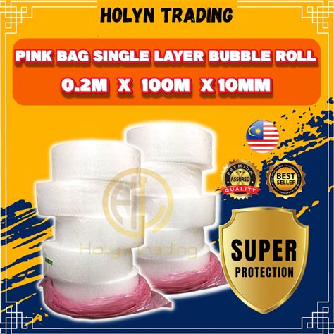 BUBBLE WRAP SINGLE LAYER 20CM X 100M 1 Bag 5 Roll Shopee Malaysia