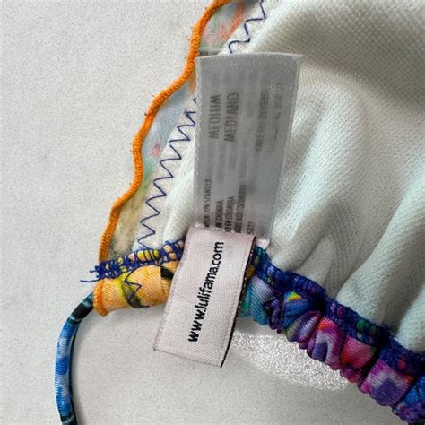 Luli Fama Swim Luli Fama Colorful Floral Beach Casual Summer Beaded Rhinestone Bikini M