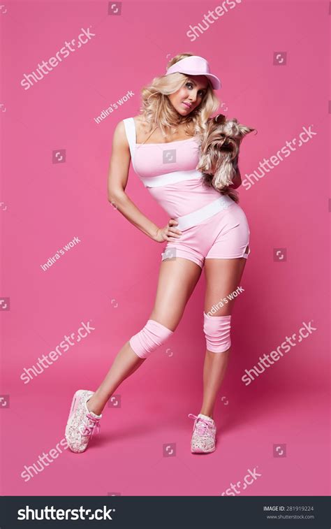 Beautiful Sexy Blonde Woman Perfect Athletic Stock Photo 281919224 Shutterstock