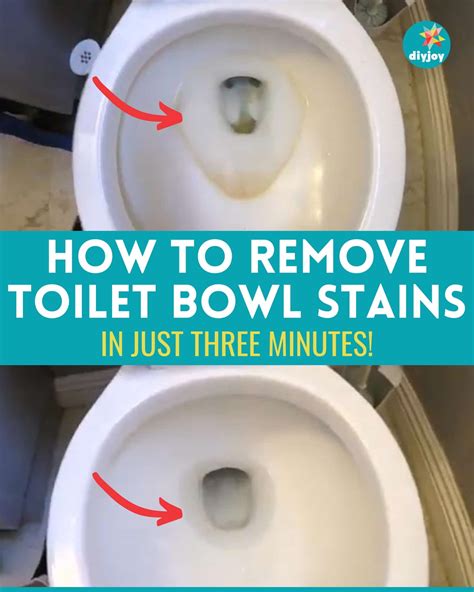 How to Remove Toilet Bowl Stains in 3 Minutes - DIY Joy