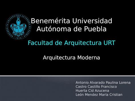 Pptx Arquitectura Moderna Exponentes Dokumen Tips