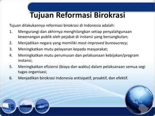 Reformasi Birokrasi Ppt