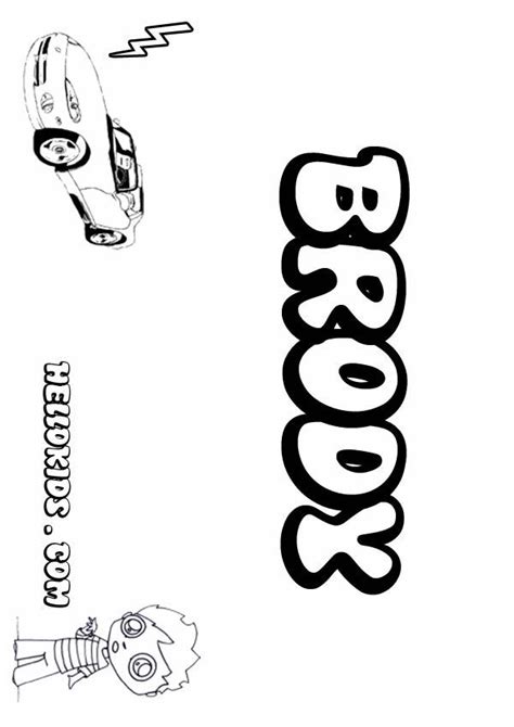 Brody Name Coloring Pages Coloring Pages