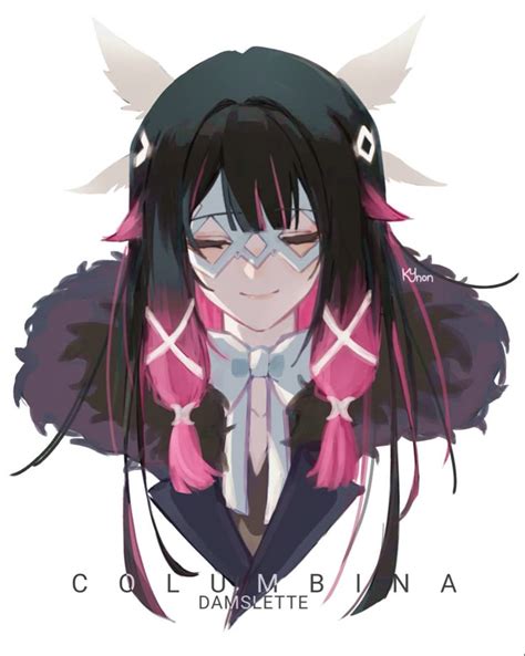 🎀 ꒱ columbina | Character art, Character design, Anime drawings sketches