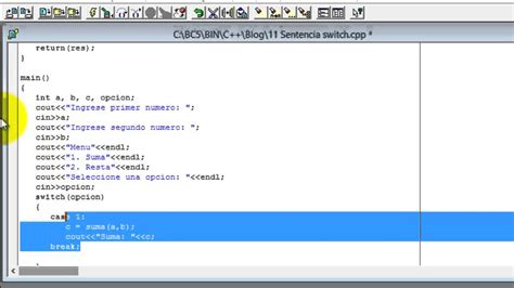Como Usar Switch En C Youtube
