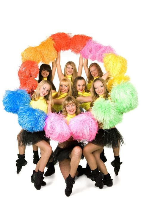 Cheerleaders Stock Image Image Of Beautiful Competition 3376935
