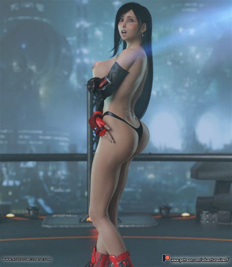 Tifa Lockhart Embarrassed Naked Female By AlfaBravo Hentai Foundry