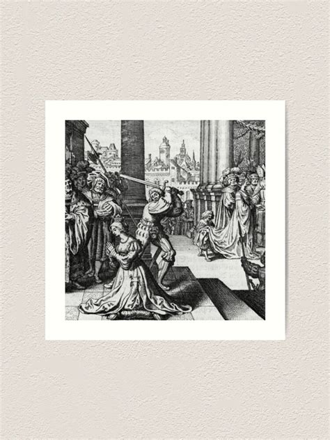 How Queen Of England Anne Boleyn Lost Her Head The Six Art Print By