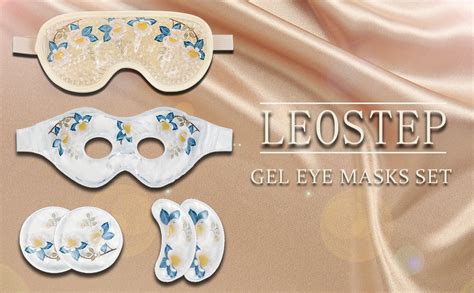 Amazon Cooling Gel Eye Mask Set Ice Face Mask With Eye Holes And Plush Backing Cold Hot