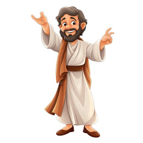 Personaje De La Biblia De Dibujos Animados Apóstol James Png Dibujos