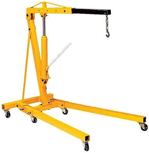 Folding 2 Ton Engine Hoist Shop Crane Engine Crane With Dual Pump