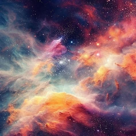 premium ai image  colorful galaxy  space