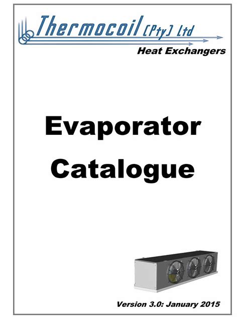 Pdf Thermocoil Catalogue Evaporators Dokumen Tips