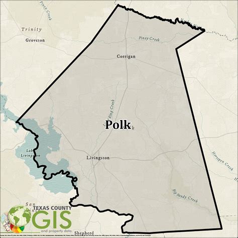 Polk County Shapefile and Property Data - Texas County GIS Data