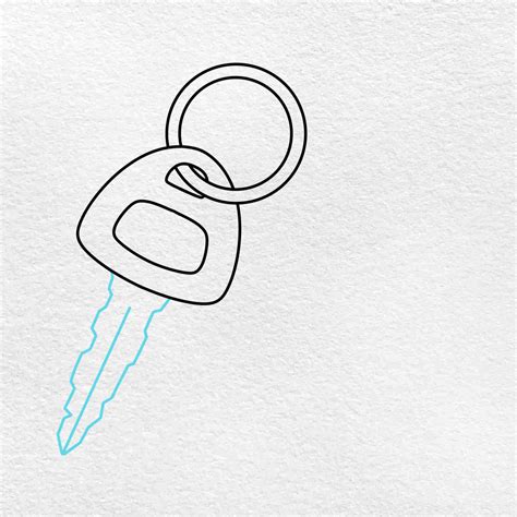 how to draw a key 4