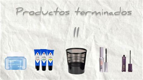 PRODUCTOS TERMINADOS Segunda Parte YouTube