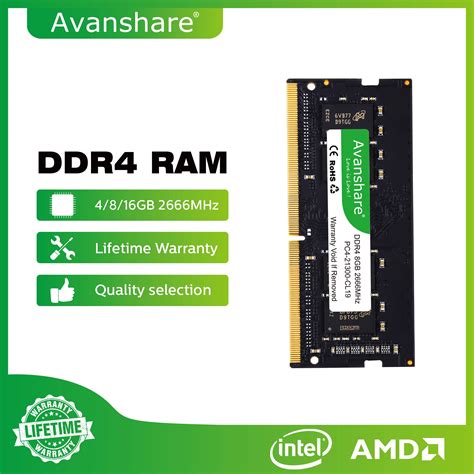 ОЗУ для ноутбука Avanshare, DDR4, 4 ГБ, 8 ГБ, 16 ГБ, 32 ГБ, 2400 МГц ...