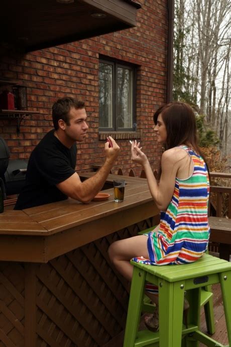 Petite Babe Chad White Rides A Big Dick Reverse Cowgirl Style After Sucking It CoedCherry