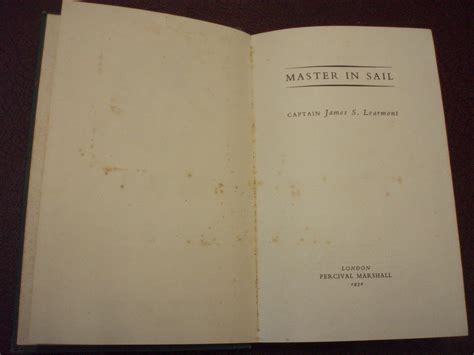 Master In Sail by Captain James S Learmont:: (1950) | Chapter House