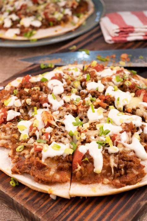 Easy Mexican Pizza Best Homemade Copycat Taco Bell Mexican Pizza Recipe Dinner Lunch