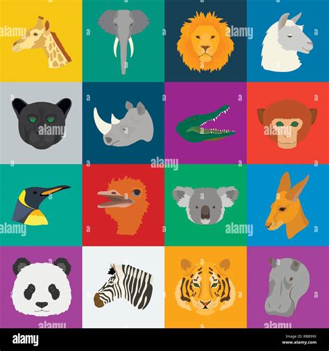 animal,art,artiodactyl,beast,bird,cartoon,collection,crocodile,design